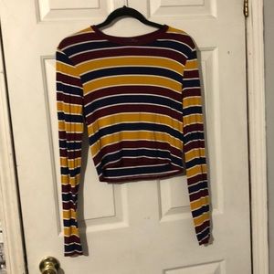 Forever 21 crop top long sleeve